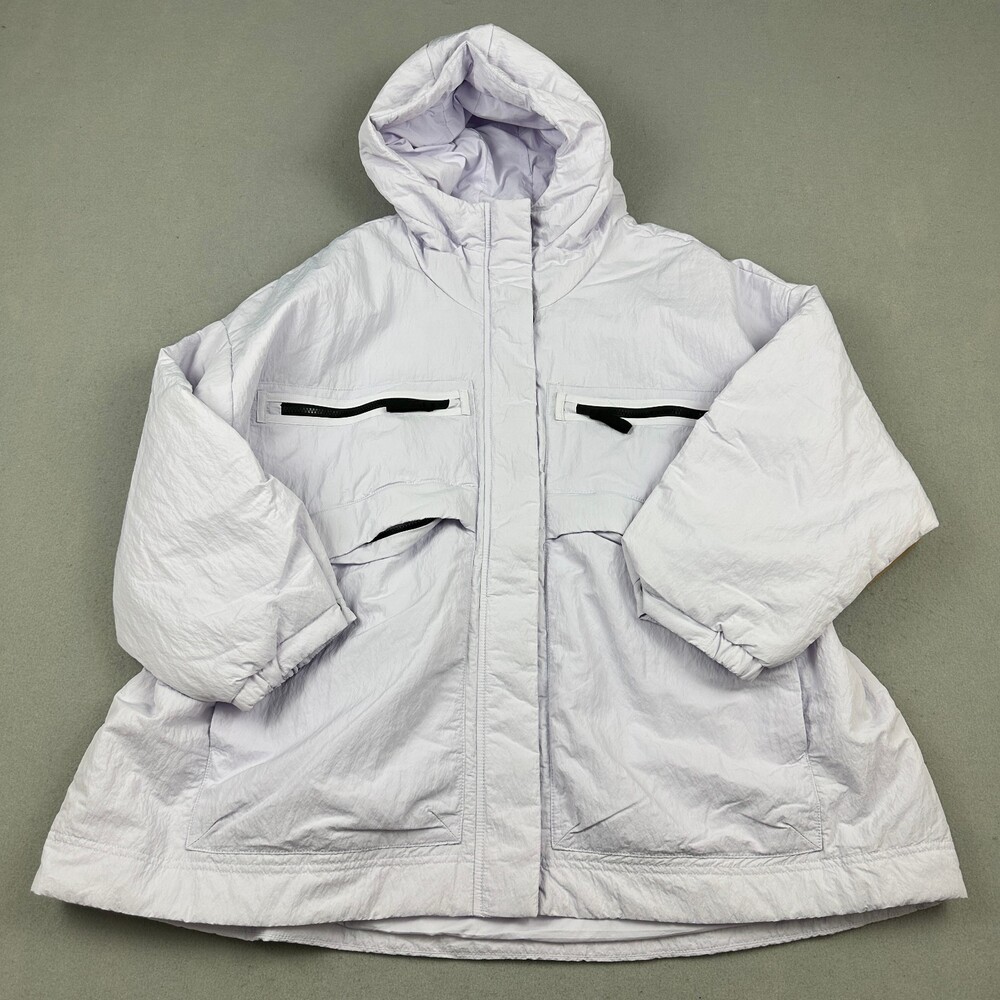 Free People Movement Jacket Billie Boxy Medium Large Purple Lightweight Oversize